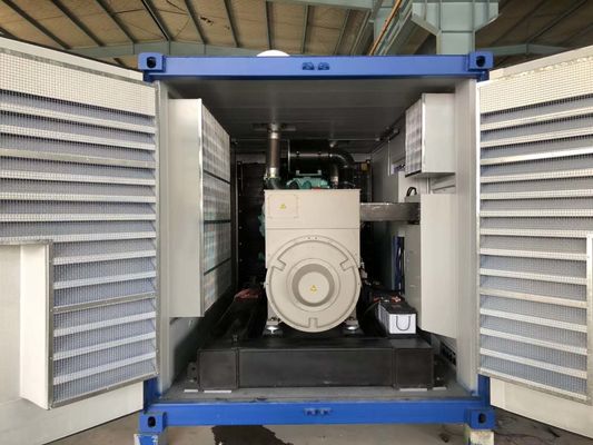 50hz il generatore di alto mare del regolatore 1000kva Cummins ha messo in contenitori Genset