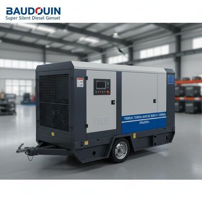 Baudouin Super Silent Diesel Genset Generatori diesel portatili 700KVA 750KVA 800KVA 900KVA 1000KVA Pannello digitale 50hz/60hz